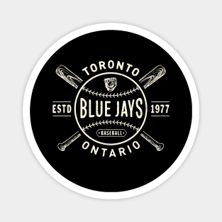 Toronto Blue Jays Bats & Ball by Buck Tee Originals Magnet